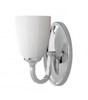 Perry 1 Light Indoor Candle Wall Light Polished Chrome IP44 G9-1
