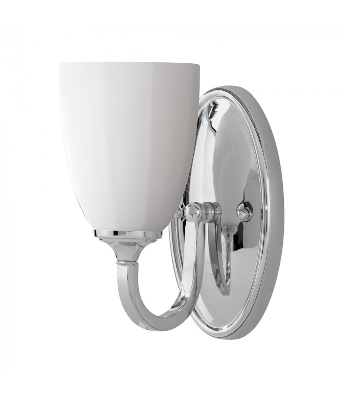 Perry 1 Light Indoor Candle Wall Light Polished Chrome IP44 G9-1