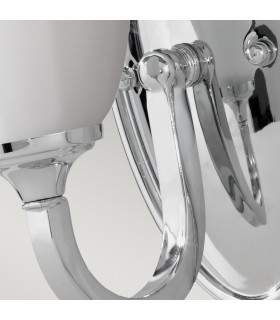 Perry 1 Light Indoor Candle Wall Light Polished Chrome IP44 G9-2