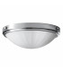 Perry 2 Light Bathroom Flush Mount Ceiling Light Polished Chrome IP44 E27-1