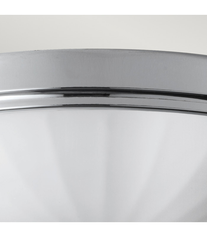 Perry 2 Light Bathroom Flush Mount Ceiling Light Polished Chrome IP44 E27-4