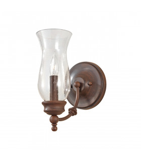 Pickering Lane 1 Light Indoor Candle Wall Light Antique Bronze E14-1