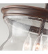 Pickering Lane 3 Light Semi Flush Ceiling Light Antique Bronze E14-3