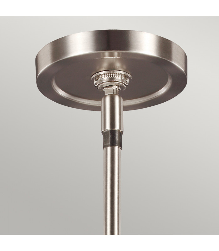 Prospect Park 3 Light Ceiling Island Chandelier Pendant Bar Light Satin Nickel Chrome E27-2