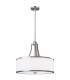 Prospect Park 4 Light Round Ceiling Pendant Satin Nickel Chrome E27-1
