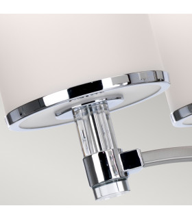 Prospect Park 5 Light Multi Arm Chandelier Satin Nickel Chrome Finish E27-2