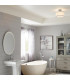 Prospect Park 2 Light Semi Flush Ceiling Light Chrome Satin Nickel E27-5