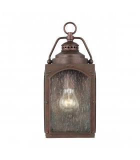 Randhurst Outdoor 1 Light Small Wall Lantern Copper Oxide IP44 E27-2