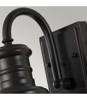 Redding Station 1 Light Outdoor Small Dome Wall Lantern Light Restoration Bronze IP44 E27-2