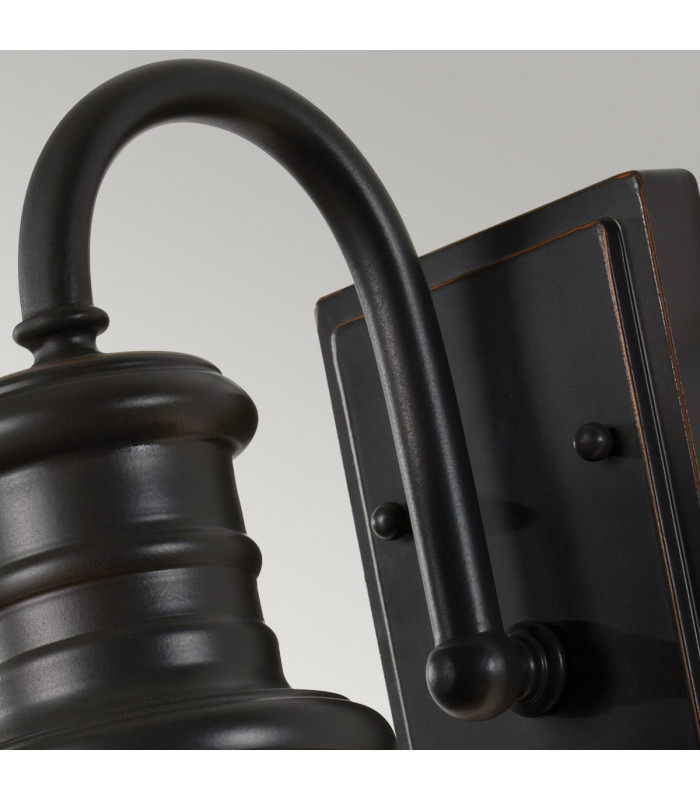 Redding Station 1 Light Outdoor Small Dome Wall Lantern Light Restoration Bronze IP44 E27-2
