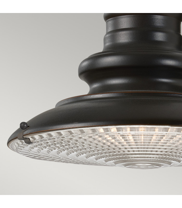 Redding Station 1 Light Outdoor Small Dome Wall Lantern Light Restoration Bronze IP44 E27-4