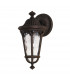 Regent Court 1 Light Outdoor Small Wall Lantern Light Walnut IP44 E27