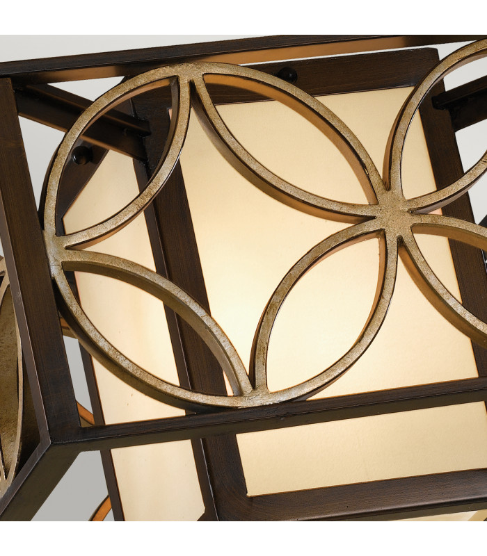 Remy 2 Light Flush Ceiling Light Gold Bronze-2