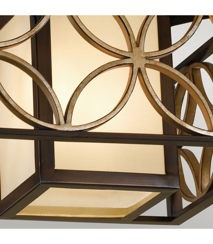 Remy 2 Light Flush Ceiling Light Gold Bronze-4