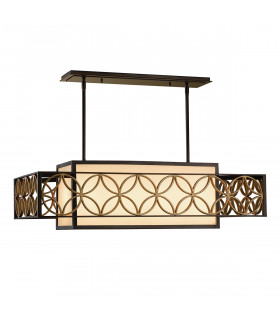 Remy 4 Light Ceiling Pendant Bar Gold Bronze E27-1
