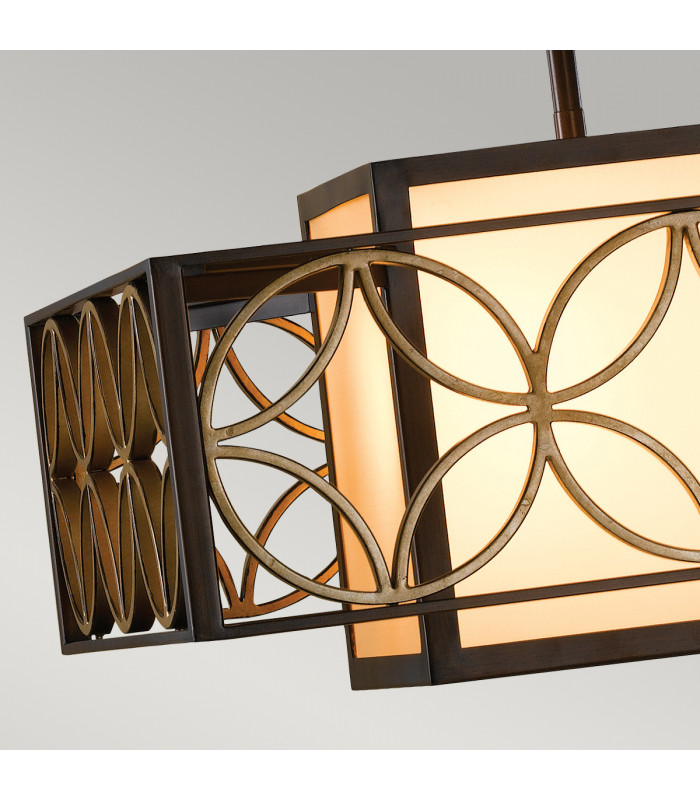 Remy 1 Light Ceiling Pendant Bar Gold Bronze E27-3