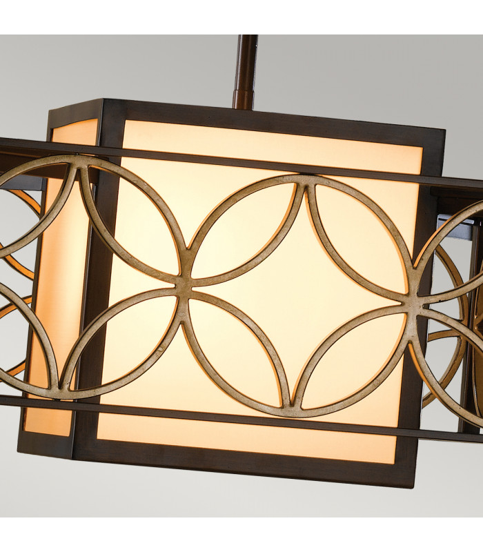 Remy 1 Light Ceiling Pendant Bar Gold Bronze E27-4