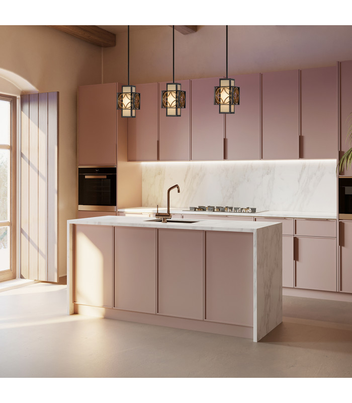 Remy 1 Light Ceiling Pendant Gold Bronze E27-5