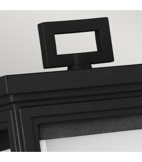 Roscoe 1 Light Outdoor Large Wall Lantern Light Black IP44 E27-2