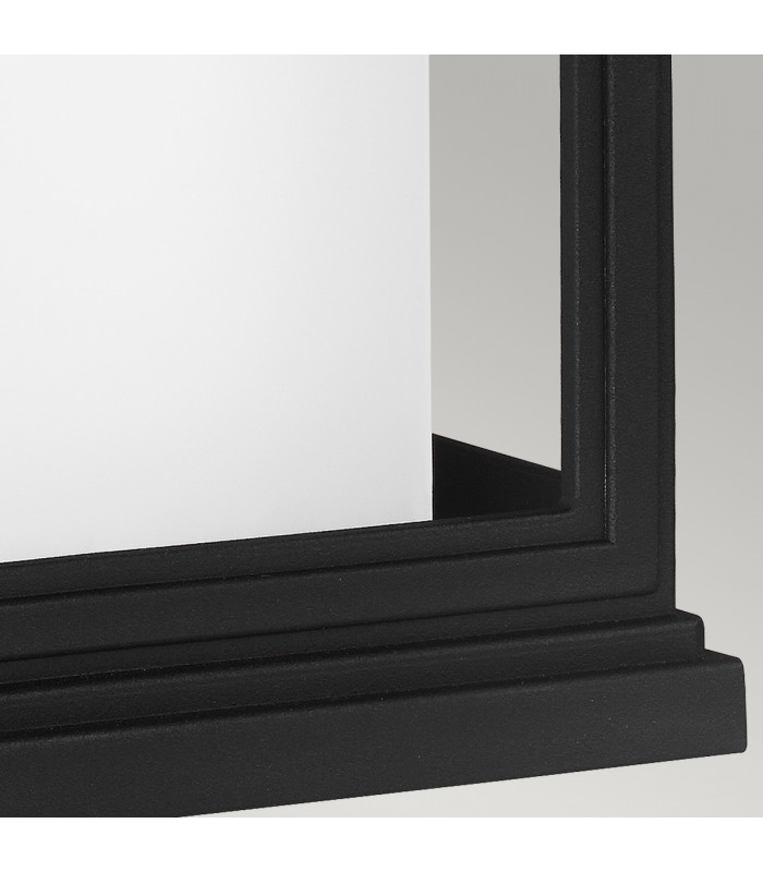 Roscoe 1 Light Outdoor Large Wall Lantern Light Black IP44 E27-3