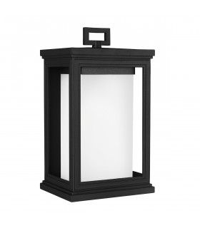 Roscoe 1 Light Outdoor Medium Wall Lantern Light Black IP44 E27-1