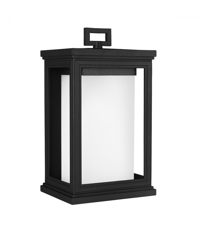 Roscoe 1 Light Outdoor Medium Wall Lantern Light Black IP44 E27-1