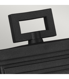 Roscoe 1 Light Outdoor Medium Wall Lantern Light Black IP44 E27-2