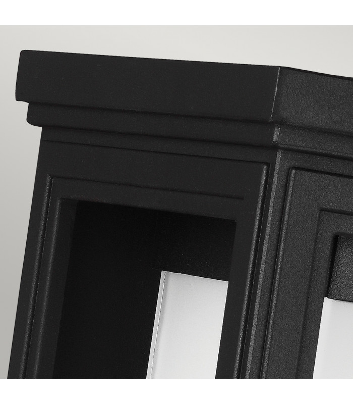 Roscoe 1 Light Outdoor Medium Wall Lantern Light Black IP44 E27-3