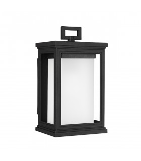 Roscoe 1 Light Outdoor Small Wall Lantern Light Black IP44 E27-1