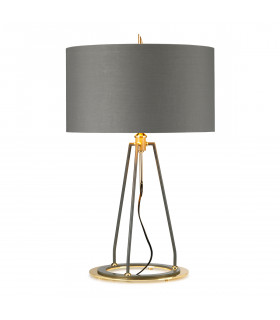 Ferrara 1 Light Table Lamp Dark Grey Polished Gold-1