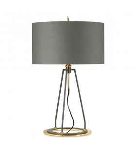 Ferrara 1 Light Table Lamp Dark Grey Polished Gold-2