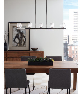 Rubin 10 Light Ceiling Island Chandelier Pendant Bar Light Polished Nickel G9-2