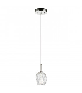Rubin 1 Light Ceiling Mini Pendant Polished Nickel G9-1
