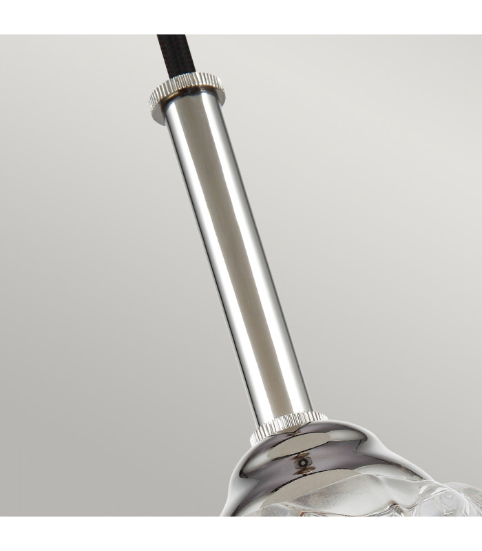 Rubin 1 Light Ceiling Mini Pendant Polished Nickel G9-3