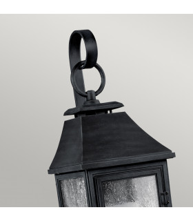 Shepherd 1 Light Outdoor Medium Wall Lantern Light Weathered Zinc IP44 E27-2