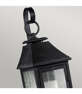 Shepherd 1 Light Outdoor Small Wall Lantern Light Weathered Zinc IP44 E27-2