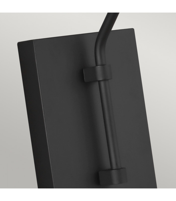 Simon 1 Light Wall Light Midnight Black E27-4