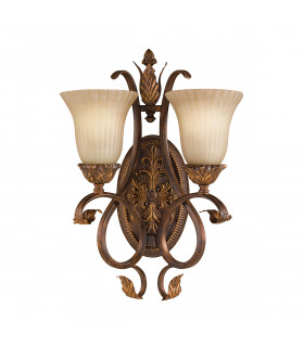 Sonoma Valley 2 Light Indoor Wall Light Aged Tortoise Shell E27-1