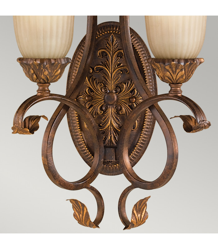 Sonoma Valley 2 Light Indoor Wall Light Aged Tortoise Shell E27-4