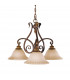 Sonoma Valley Multi Arm Chandelier 3 Light Aged Tortoise Shell Finish E27-1