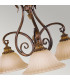 Sonoma Valley Multi Arm Chandelier 3 Light Aged Tortoise Shell Finish E27-3