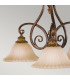 Sonoma Valley Multi Arm Chandelier 3 Light Aged Tortoise Shell Finish E27-4