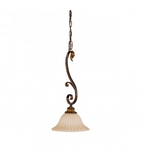 Sonoma Valley 1 Light Dome Ceiling Mini Pendant Aged Tortoise Shell E27-1