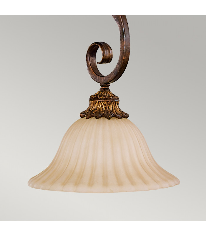 Sonoma Valley 1 Light Dome Ceiling Mini Pendant Aged Tortoise Shell E27-4