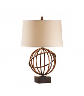 Spencer 1 Light Table Lamp Firenze Gold E27-1
