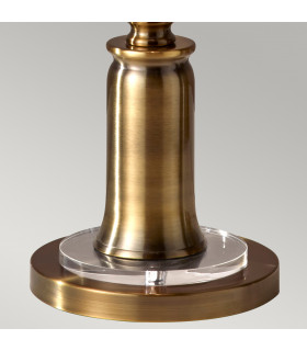 Stateroom 2 Light Floor Lamp Brass E27-2