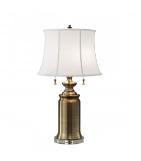 Stateroom 2 Light Table Lamp Brass E27-1