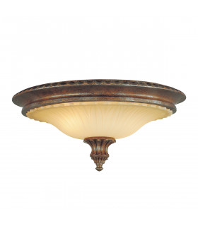 Stirling Castle 2 Light Flush Mount Ceiling Light British Bronze E27-1