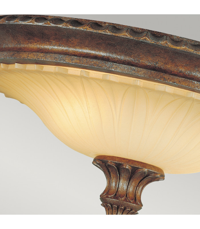 Stirling Castle 2 Light Flush Mount Ceiling Light British Bronze E27-4