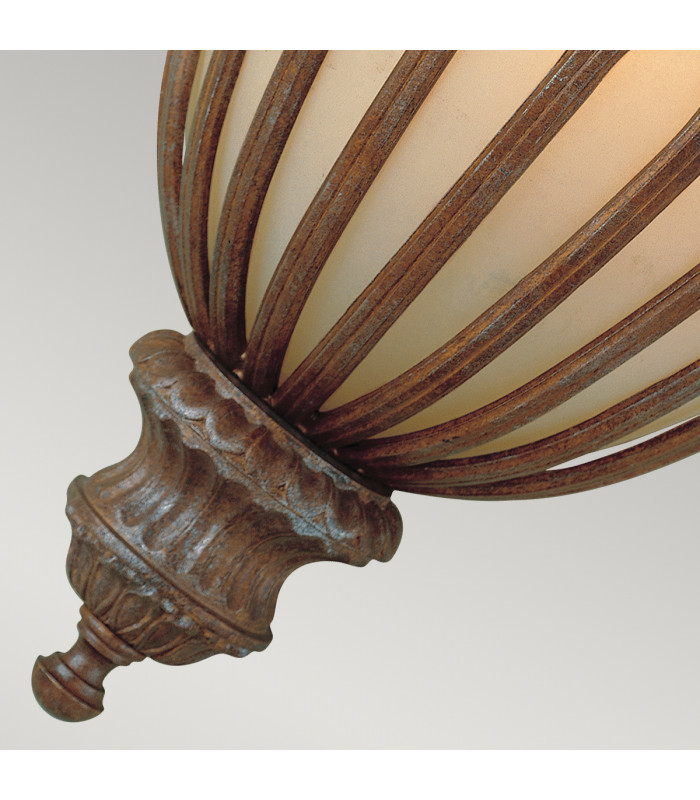 Stirling Castle 1 Light Indoor Wall Light British Bronze E27-3